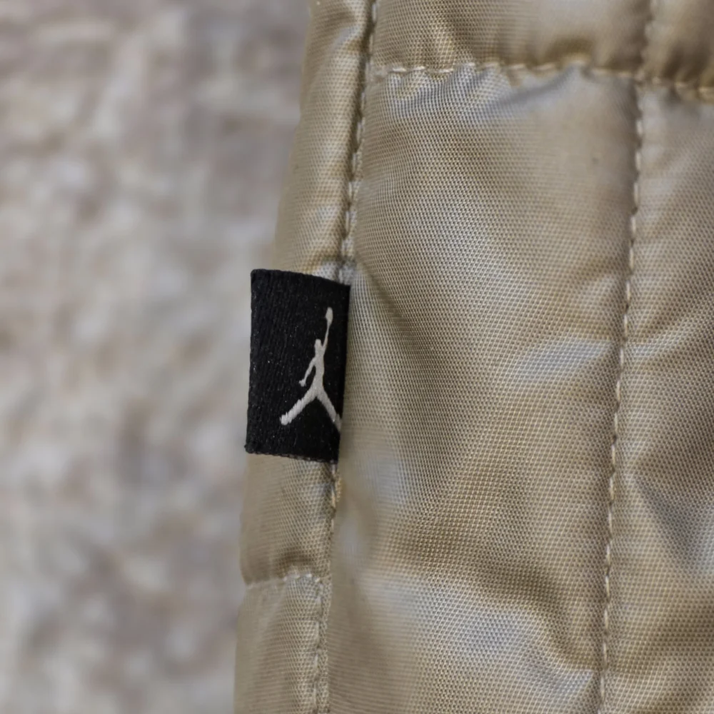 Jordan Brand Tan/Gold Quilted Bomber Jacket - Picture 6 of 9